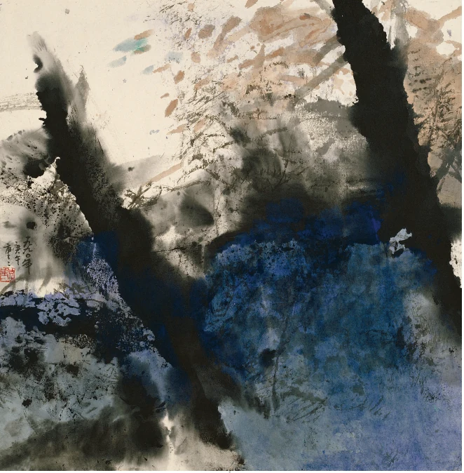 李重重《古木雲深》